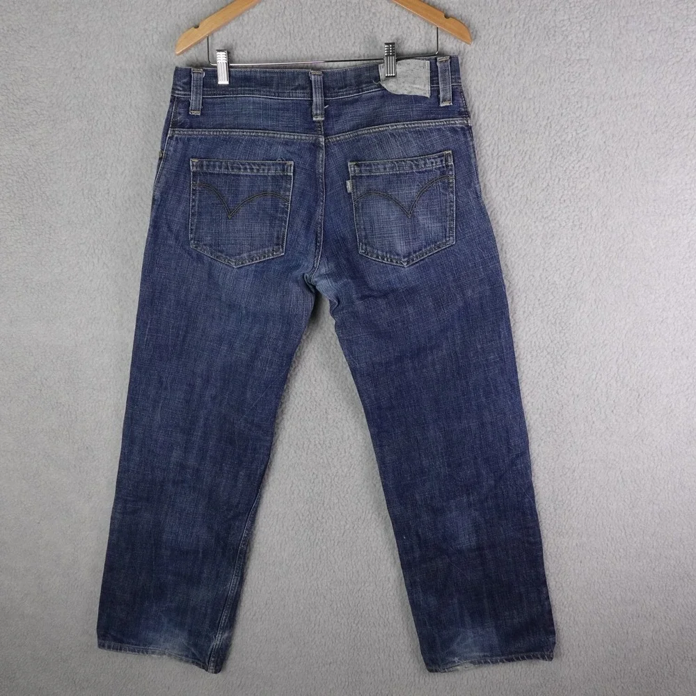 Levis SilverTab Loose Fit Jeans Mens 36x32 Blue Dark Wash Denim 90s Streetwear